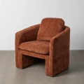 Fotel tkaninowy ceglasty | Ixia