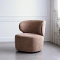 Fotel obrotowy tkaninowy taupe | Ixia