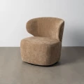 Fotel obrotowy tkaninowy taupe | Ixia