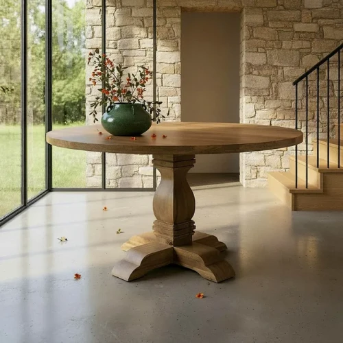 Stół jadalniany z drewna mango | Ixia