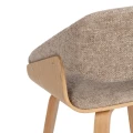 Krzesło beżowo-brązowe | Ixia