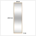 Prostokątne lustro w bambusowej ramie 125x35cm I Atmosphera