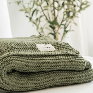 Pled LENIWY PORANEK OLIWKOWY 130x170 | MOYHA  