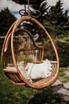 Rattanowy fotel wiszący Henry brązowy | Monnarita
