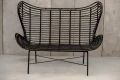 Sofa rattanowa Isla czarna I Monnarita
