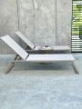 Leżak aluminiowy Serene szampański | Monnarita