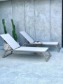 Leżak aluminiowy Serene szampański | Monnarita