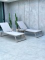 Leżak aluminiowy Serene szampański | Monnarita