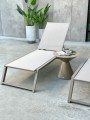 Leżak aluminiowy Serene szampański | Monnarita