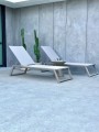 Leżak aluminiowy Serene szampański | Monnarita