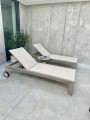 Leżak aluminiowy Lauro szampański | Monnarita