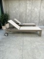 Leżak aluminiowy Lauro szampański | Monnarita