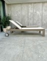 Leżak aluminiowy Lauro szampański | Monnarita