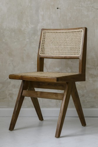 Krzesło z drewna tekowego i rattanu | Bally Hands