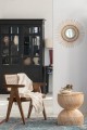 Rattanowy stolik z drewnem KAYU - naturalny | Bally Hands