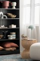 Rattanowy stolik z drewnem KAYU - naturalny | Bally Hands