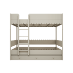 Łóżko dwupiętrowe oliwka Babushka | Wood Luck