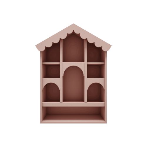 Domek dla lalek różowy Babushka | Wood Luck