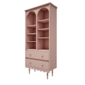 Regał wysoki różowy Babushka | Wood Luck