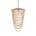 Żyrandol z drewnianych koralików - L | Bazar Bizar