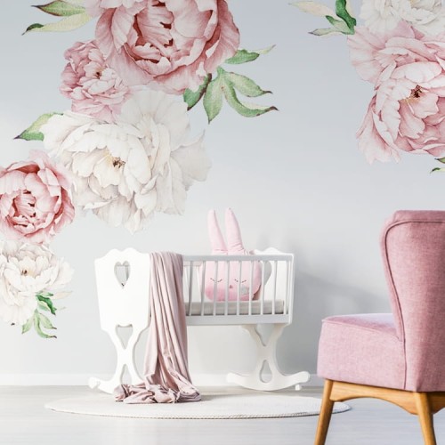 Naklejki Pastelowe piwonie duże DK275 YokoDesign