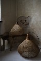 Rattanowy klosz z drewnem teakowym - M - BAND | Bally Hands