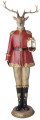 Figurka Renifer z prezentem- czerwony