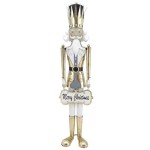 Dziadek do orzechów metalowy złoty MAXI | Ewax