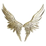 Dekoracja metalowa skrzydła złote | Ewax
