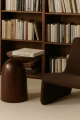 Designerski stolik boczny Orlando - Bordowy | Monnarita