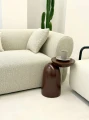 Designerski stolik boczny Orlando - Bordowy | Monnarita