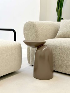 Designerski stolik boczny Orlando - Beżowy | Monnarita