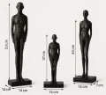 Figurka dekoracyjna Christiano L - Czarny | Monnarita