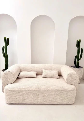 Sofa dwuosobowa Belagio - Kremowy melanż | Monnarita