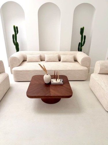 Sofa trzyosobowa Belagio - Kremowy melanż | Monnarita