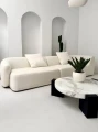 5-częściowa modułowa sofa Amarone Lux - Kremowa | Monnarita
