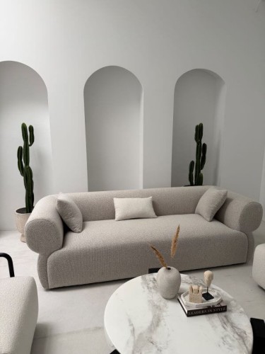 Sofa trzyosobowa Milano - Beżowa | Monnarita