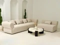 Sofa modułowa lewa Milano - kremowa | Monnarita