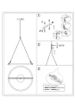 Lampa Miresta L - Czarna | Monnarita