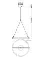 Lampa Miresta L - Czarna | Monnarita