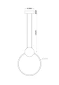 Lampa Zafiro S - Czarna | Monnarita