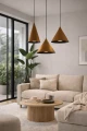 Lampa aluminiowa Lumirra - Brązowa | Monnarita