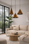 Lampa aluminiowa Lumirra - Brązowa | Monnarita
