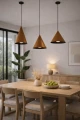 Lampa aluminiowa Lunavera - Brązowa | Monnarita