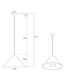 Lampa aluminiowa Lunavera - Brązowa | Monnarita