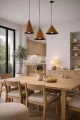 Lampa aluminiowa Nirenza - Brązowa | Monnarita