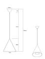 Lampa aluminiowa Nirenza - Brązowa | Monnarita