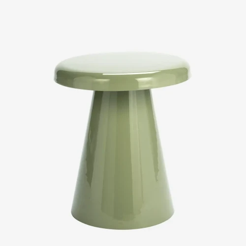 Emaliowany stolik boczny - zielony | Madam Stoltz