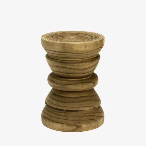 Drewniany stołek z drewna paulowni | Madam Stoltz