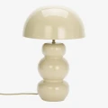 Emaliowana lampa stołowa - jasnobeżowa | Madam Stoltz